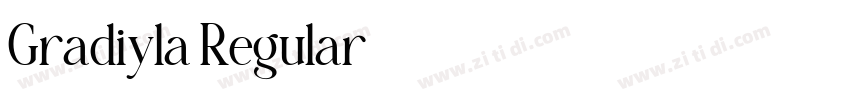 Gradiyla Regular字体转换